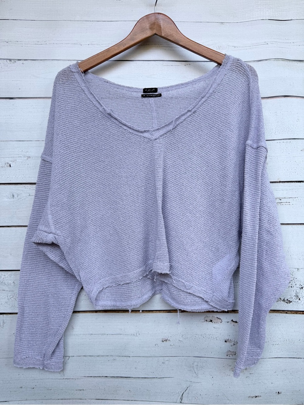 Out From Under Urban Outfitters V Neck Cropped Sweater Size Medium